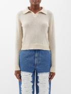 The Elder Statesman - Nimbus Cashmere-blend Polo Top - Womens - Beige