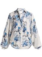 Matchesfashion.com Johanna Ortiz - Azalea Floral Print Silk Shirt - Womens - White Multi