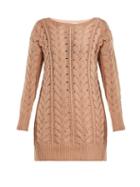 Matchesfashion.com Ryan Roche - Cable Knit Cashmere Sweater - Womens - Pink
