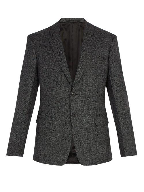 Matchesfashion.com Prada - Two Button Wool Suit Jacket - Mens - Grey