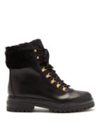 Ladies Shoes Gianvito Rossi - Alaska Faux-shearling Lined Ankle Boots - Womens - Black