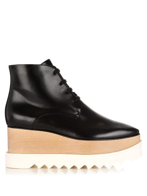 Stella Mccartney Elyse Lace-up Platform Ankle Boots