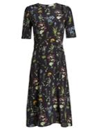 Altuzarra Sylvia Short-sleeved Floral-print Midi Dress
