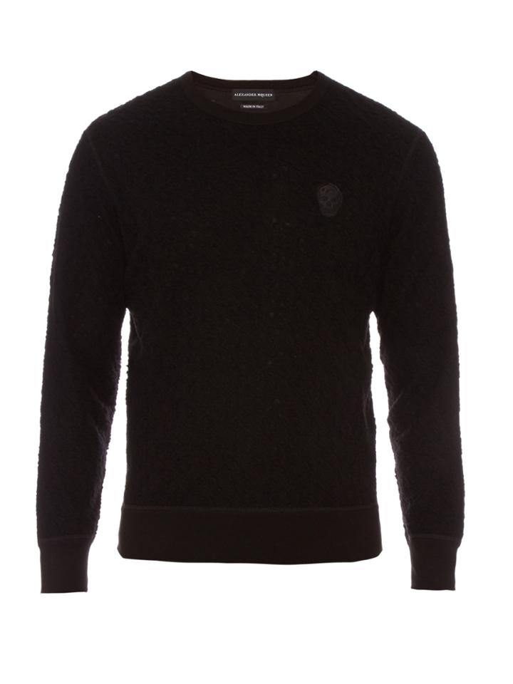 Alexander Mcqueen Skull-appliqu Long-sleeved Sweatshirt
