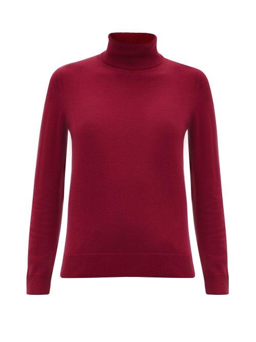 A.p.c. - Sandra Roll-neck Sweater - Womens - Red