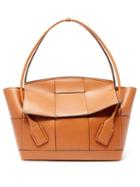Matchesfashion.com Bottega Veneta - Arco Large Maxi Intrecciato Leather Bag - Womens - Tan