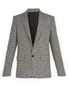 Matchesfashion.com Givenchy - Houndstooth Flower Wool Blazer - Mens - Black White