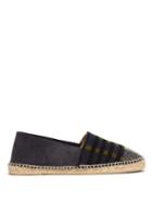 Matchesfashion.com Guanabana - Stripe Suede Espadrilles - Mens - Navy Multi