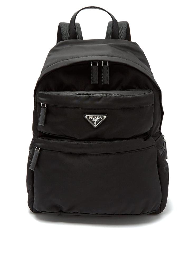 Prada Double-pocket Nylon Backpack
