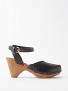 Isabel Marant - Tulka 60 Leather Clogs - Womens - Black