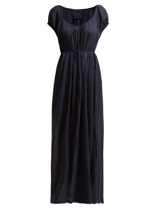 Matchesfashion.com Loup Charmant - Fortuna Cotton Dress - Womens - Navy