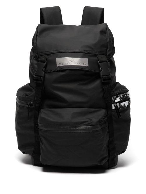 Matchesfashion.com Adidas By Stella Mccartney - Logo Print Backpack - Womens - Black
