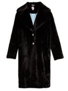Matchesfashion.com Shrimps - Eamon Faux Fur Coat - Womens - Black