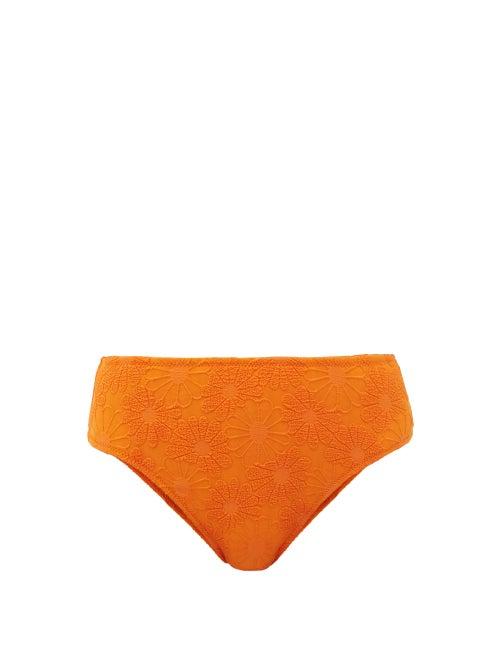 Matchesfashion.com Dodo Bar Or - Morgan High-rise High-leg Bikini Briefs - Womens - Orange