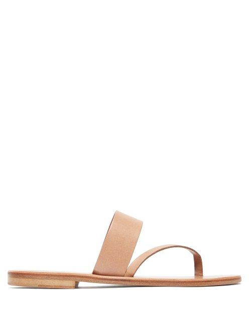 Matchesfashion.com Lvaro - Alberta Leather Sandals - Womens - Dark Tan