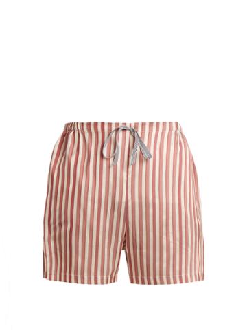 Kalmar Drawstring-waist Striped Silk Shorts