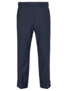 Matchesfashion.com Gucci - Slim Fit Striped Wool Trousers - Mens - Navy