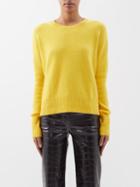 Lisa Yang - Mila Ribbed-cuff Cashmere Sweater - Womens - Yellow
