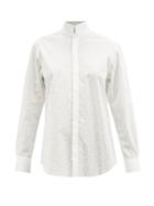 Bourrienne Paris X - Amazone Floral Cotton-voile Shirt - Womens - White