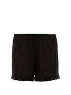 Matchesfashion.com Le Kasha - Bombay Mid Rise Cashmere Shorts - Womens - Black