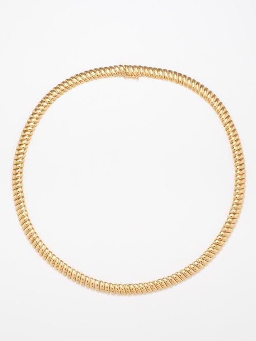 Anita Ko - Zoe 18kt Gold Choker - Womens - Gold Multi