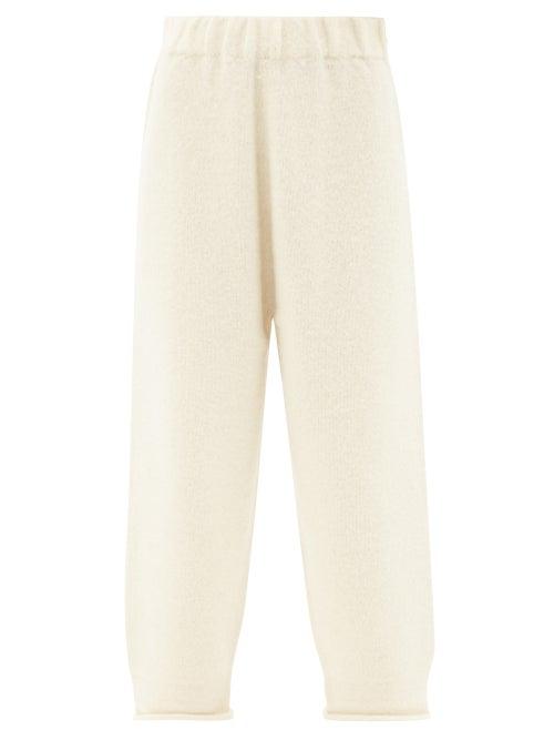 Lauren Manoogian - Alpaca And Merino Wool Blend Track Pants - Womens - White