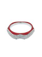 Raphaele Canot Omg! Diamond, Enamel & White-gold Ring