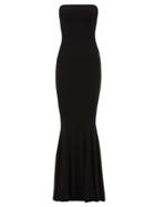 Matchesfashion.com Norma Kamali - Strapless Technical Jersey Fishtail Dress - Womens - Black