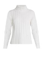 Esteban Cortázar Ribbed-knit Velvet Sweater