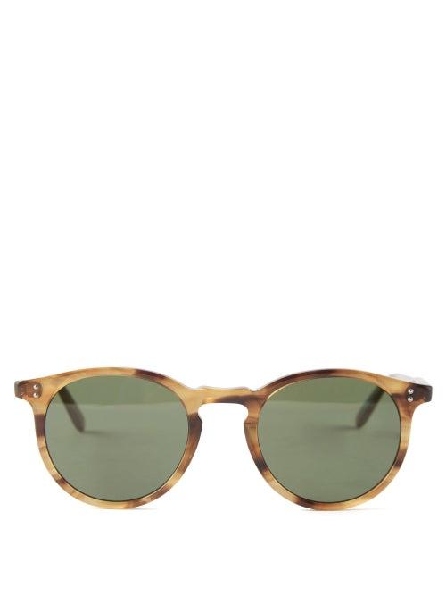 Garrett Leight - Carlton Round Acetate Sunglasses - Mens - Tortoise