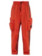 Matchesfashion.com Y-3 - Side Striped Cargo Track Pants - Mens - Orange