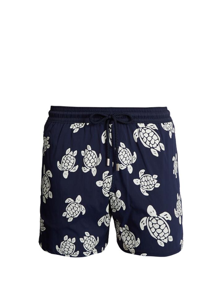 Vilebrequin Moorea Glow-in-the-dark Turtles-print Swim Shorts