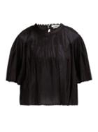 Matchesfashion.com Isabel Marant Toile - Algar Embroidered Cotton Blouse - Womens - Black