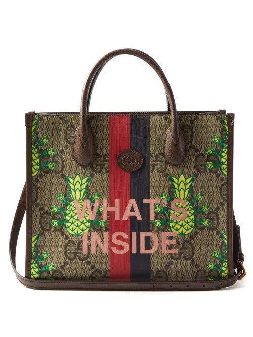 Gucci - Pineapple-print Gg-canvas Tote Bag - Mens - Multi