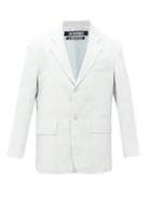Matchesfashion.com Jacquemus - La Veste De Costume Hemp-blend Blazer - Mens - Light Grey
