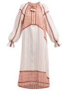 Matchesfashion.com Dodo Bar Or - Regina Tassel Cotton Dress - Womens - Tan Multi
