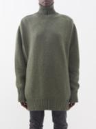 Sa Su Phi - High-neck Armhole Cashmere Sweater - Womens - Khaki