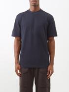 Moncler - Logo-print Cotton-jersey T-shirt - Mens - Dark Blue