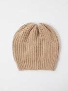 Brunello Cucinelli - Sequinned Cashmere-blend Beanie - Womens - Beige