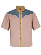 Matchesfashion.com Prada - Short Sleeved Western Cotton Shirt - Mens - Multi