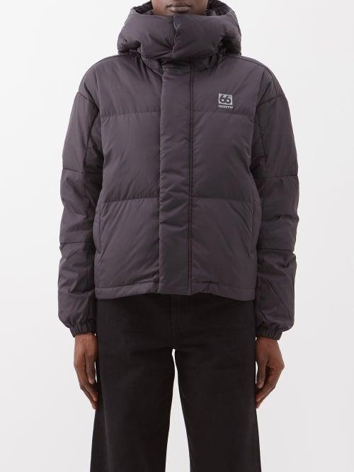 66 North - Dyngja Cropped Quilted Down Ski Jacket - Womens - Black