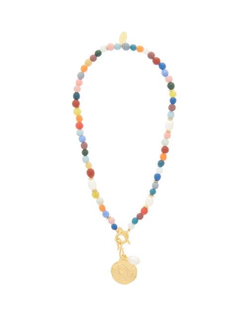 Matchesfashion.com Lizzie Fortunato - Confetti Pearl & Gold-plated Necklace - Womens - Multi