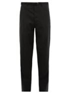Matchesfashion.com Rochas - Belted Wool Tailored Trousers - Mens - Grey