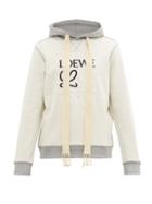 Matchesfashion.com Loewe - Inside-out Anagram-embroidered Hooded Sweatshirt - Mens - Grey