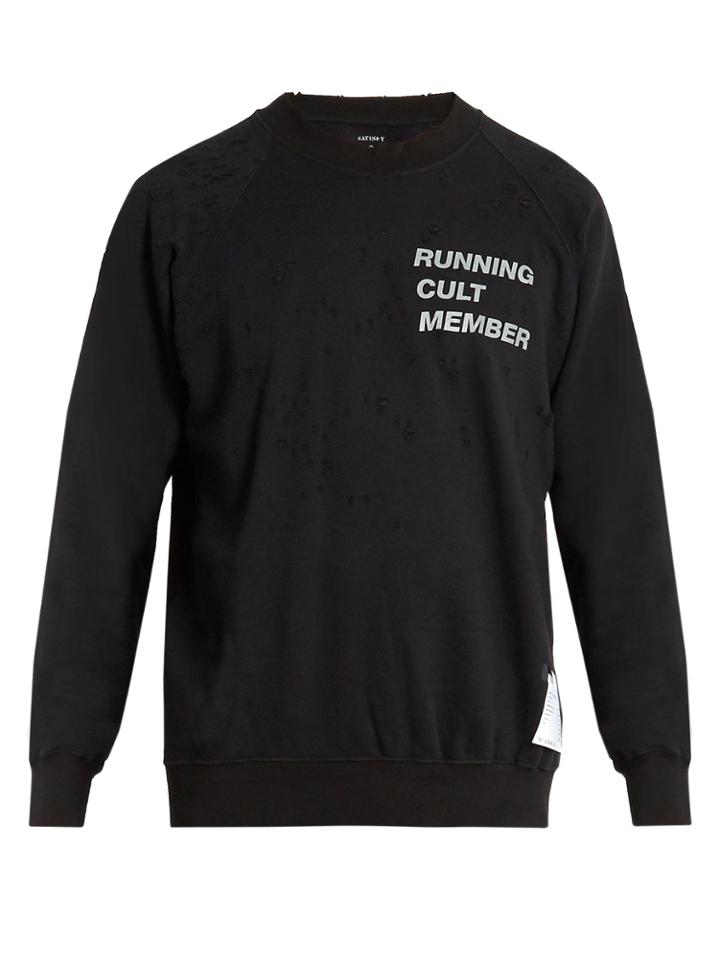 Satisfy Cult Distressed Cotton Sweatshirt