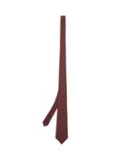 Matchesfashion.com Bottega Veneta - Intrecciato Print Silk Tie - Mens - Burgundy