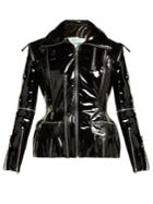 Richard Quinn Zip-embellished Patent-leather Jacket