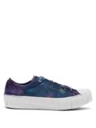 Matchesfashion.com Needles - Asymmetric Ghille Low Top Sneakers - Mens - Purple