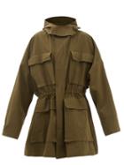 Raey - Giant Combat Cotton-blend Parka - Womens - Dark Khaki