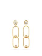 Matchesfashion.com Sylvia Toledano - Jackie Pearl Drop Clip Earrings - Womens - Gold